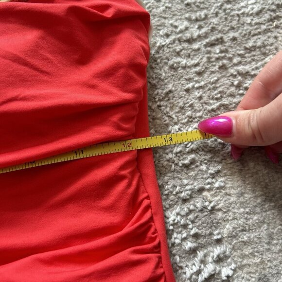 Lauren Ralph Lauren Womens Swimuit Bel-Air One Piece Halter Red Summer Beach - Picture 7 of 7